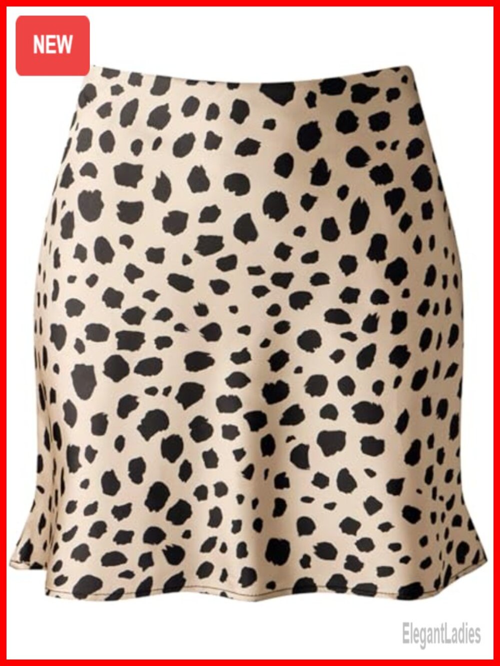 Satin Mini Skirt High Elastic Waist Ruffle Bodycon Fishtail Hem